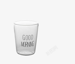 耐高温高硼硅玻璃杯早餐杯果汁杯高清图片