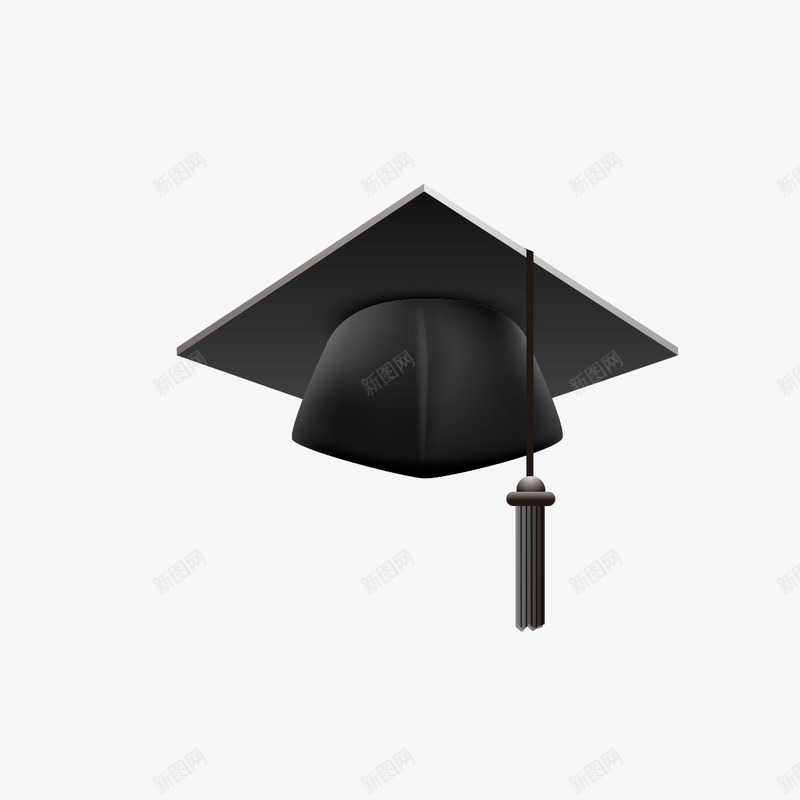 黑色学士帽子png免抠素材_新图网 https://ixintu.com 学士帽子 帽子 黑色 黑色帽子
