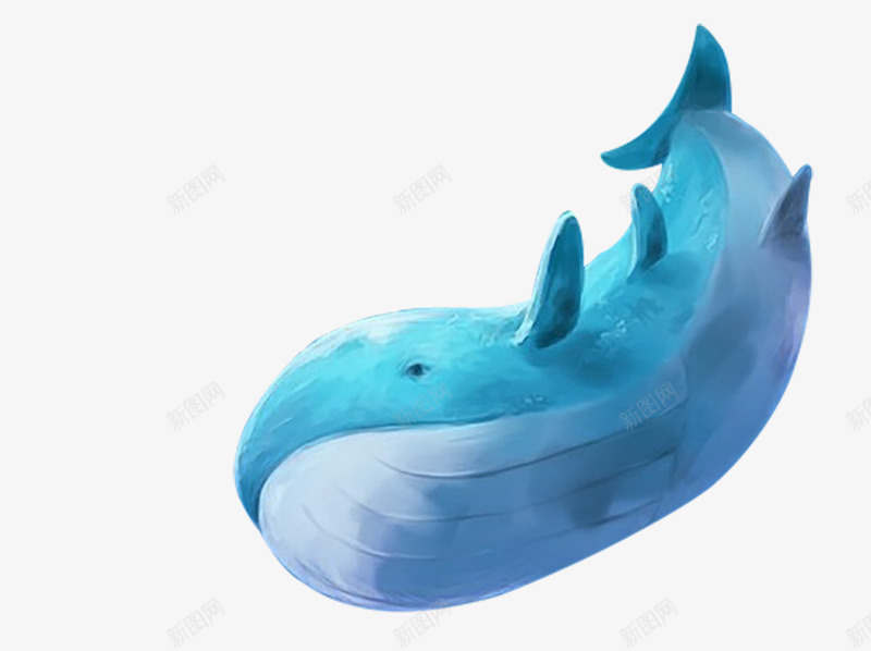 插画海豚元素png免抠素材_新图网 https://ixintu.com 动物 卡通 海洋 装饰