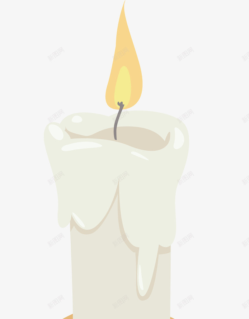 燃烧的白色蜡烛矢量图ai免抠素材_新图网 https://ixintu.com 圣诞蜡烛 燃烧 燃烧蜡烛 白色蜡烛 矢量png 矢量图 蜡烛 蜡烛融化