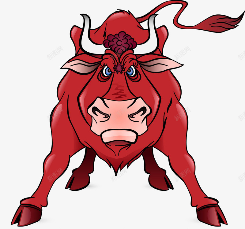 红色公牛抓狂表情png免抠素材_新图网 https://ixintu.com 公牛 抓狂的人 抓狂表情 素材 红色 表情