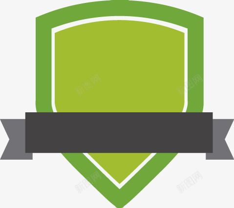 绿色盾牌折纸png免抠素材_新图网 https://ixintu.com 折纸 盾牌 绿色 食品安全盾牌