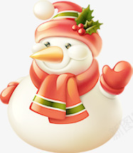 圣诞可爱小雪人png免抠素材_新图网 https://ixintu.com 3d打招呼雪人 卡通礼貌 可爱小雪人 圣诞雪人 微笑雪人 戴帽子的小雪人 暖色调雪人