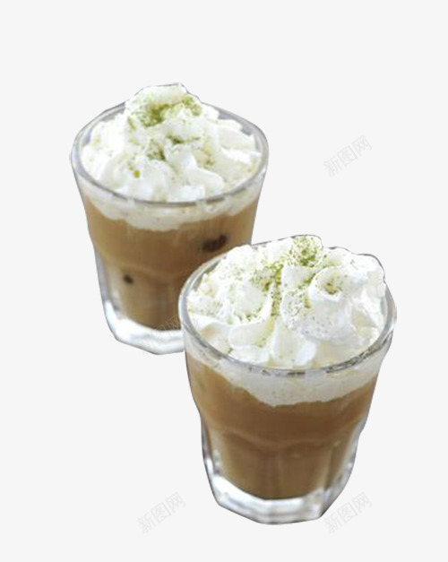 玻璃杯抹茶咖啡牛奶png免抠素材_新图网 https://ixintu.com 咖啡 抹茶 抹茶咖啡 拿铁 点缀 牛奶 玻璃杯 美味 花样 风情