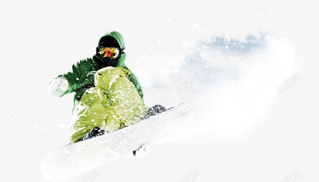 帅气的滑雪png免抠素材_新图网 https://ixintu.com 寒冷 滑雪 运动 雪