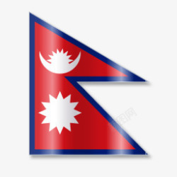 不良贷款尼泊尔不良贷款国旗VistaFlagicons图标高清图片
