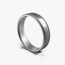 银器结婚戒指素材