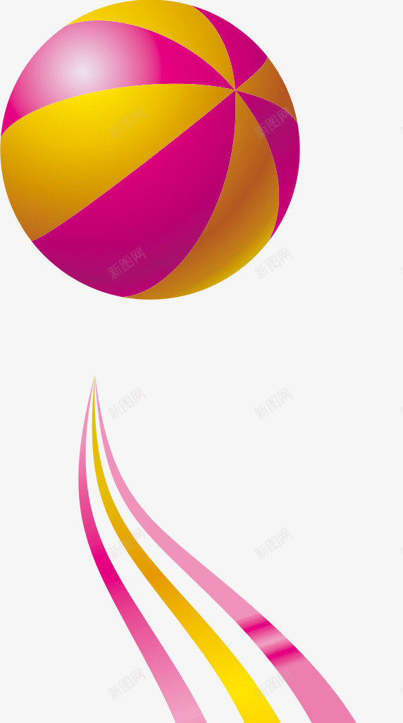彩色卡通条纹圆球手绘png免抠素材_新图网 https://ixintu.com 卡通 圆球 彩色 条纹 设计