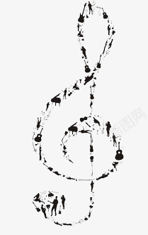 音符psd免抠素材_新图网 https://ixintu.com 乐器 八分音符 创意 音乐 音符涂鸦 音符花边