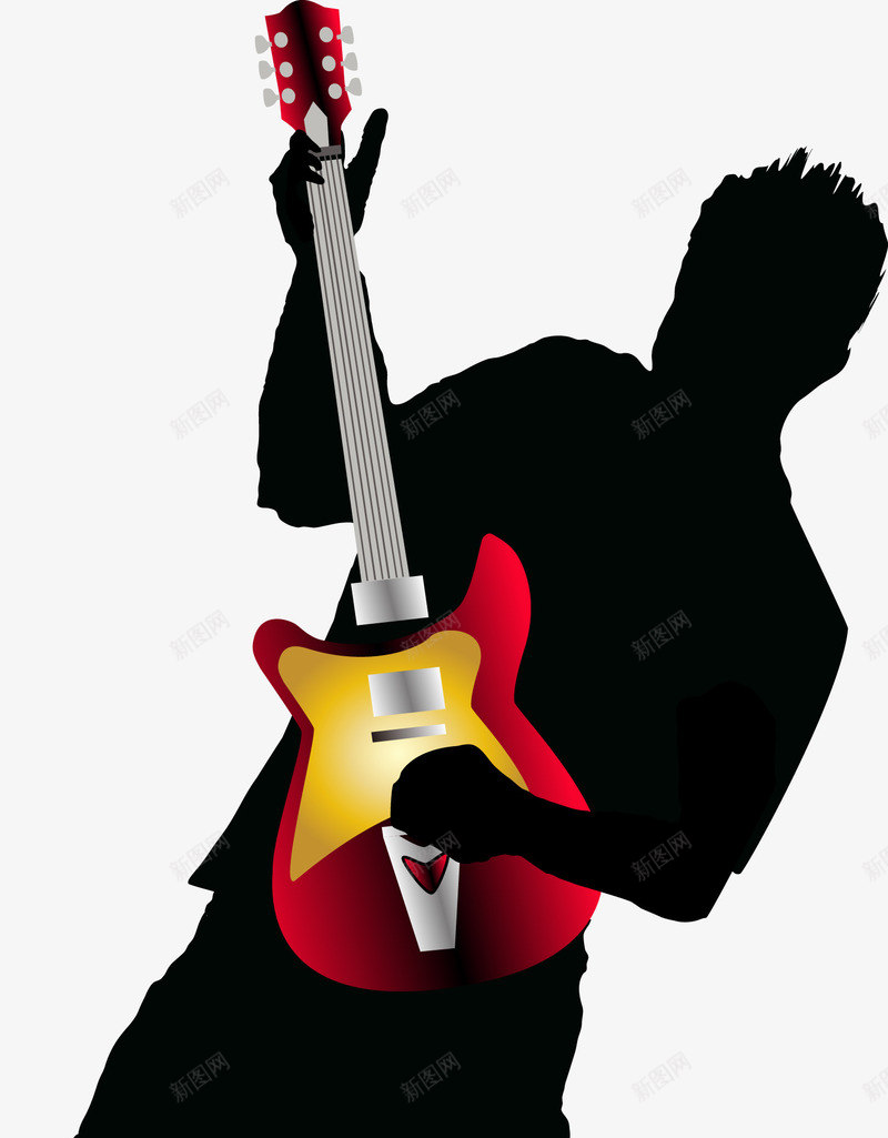 弹吉他的乐手png免抠素材_新图网 https://ixintu.com 乐器 乐手矢量图 乐队 弹吉他 摇滚 摇滚乐队 音乐