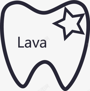 lava全瓷牙icon图标图标