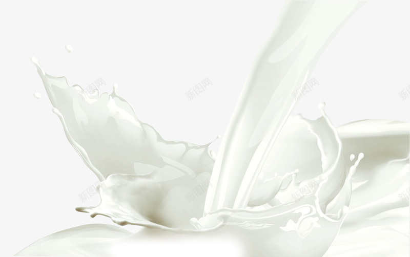 倒牛奶png免抠素材_新图网 https://ixintu.com 奶花 液体 牛奶 白色
