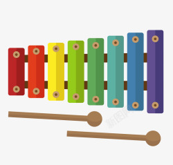 儿童乐器木琴矢量图素材