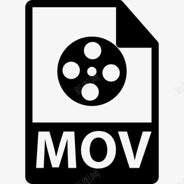 MOV文件格式符号图标图标