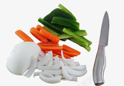 刀切蔬菜素材