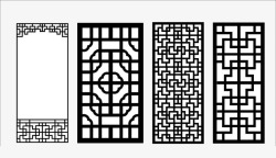 四种窗格素材