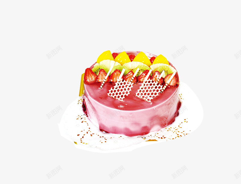 草莓蛋糕png免抠素材_新图网 https://ixintu.com 产品实物 创意蛋糕 甜品 生日蛋糕 美食 蛋糕