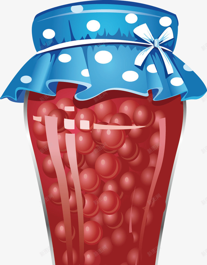 草莓蜜汁罐子装饰png免抠素材_新图网 https://ixintu.com 草莓 装饰矢量