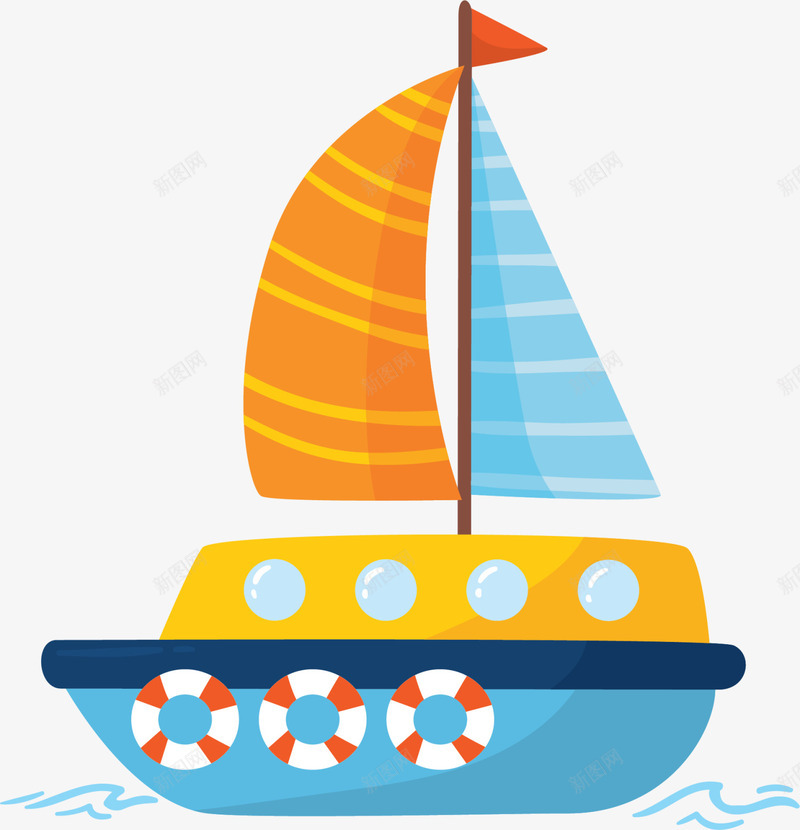 世界海洋日蓝色帆船png免抠素材_新图网 https://ixintu.com 一艘帆船 世界海洋日 大海 海上帆船 蓝色帆船 蓝色海洋