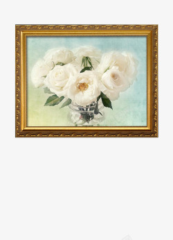 家居装饰效果纯白的花朵高清图片