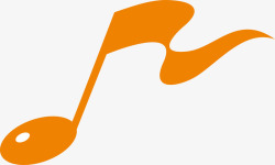企业宣传片音乐手绘黄色音符logo矢量图图标高清图片