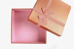 橙色盒子橙色礼物盒高清图片