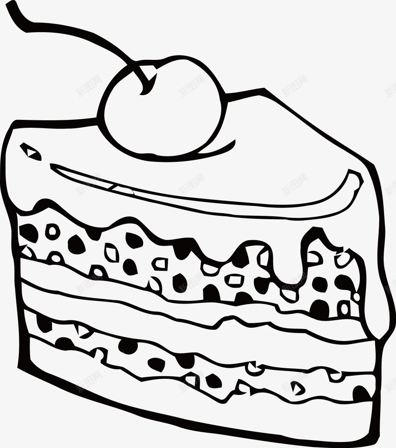 樱桃蛋糕png免抠素材_新图网 https://ixintu.com EPS 卡通 图案 手绘 樱桃 甜品 甜点 简笔画 蛋糕 蛋糕简笔画 食物