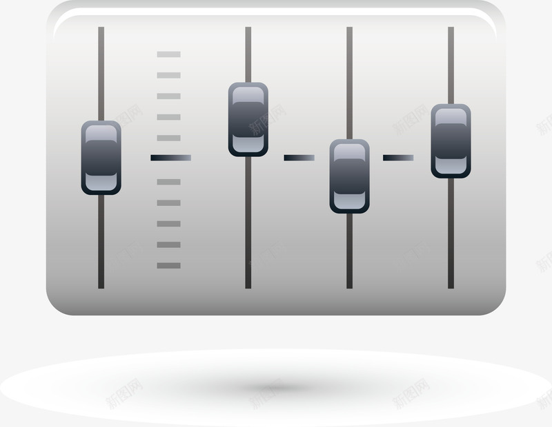 卡通调音板矢量图图标ai_新图网 https://ixintu.com 录音 录音ico 录音icon 录音图标 录音棚 录音设备 按钮 调音板 矢量图