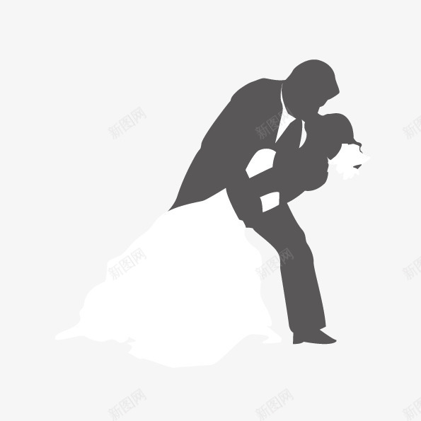 新人拥抱结婚接吻png免抠素材_新图网 https://ixintu.com 抽象人物 接吻图 新人拥抱 矢量人物 结婚接吻 结婚素材