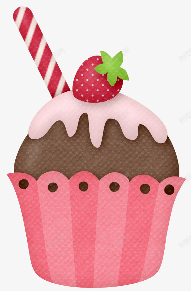 草莓冰淇淋png免抠素材_新图网 https://ixintu.com 冰棍 甜品 红色 雪糕