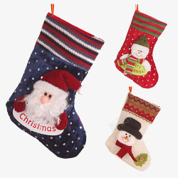 彩色圣诞节袜子素材