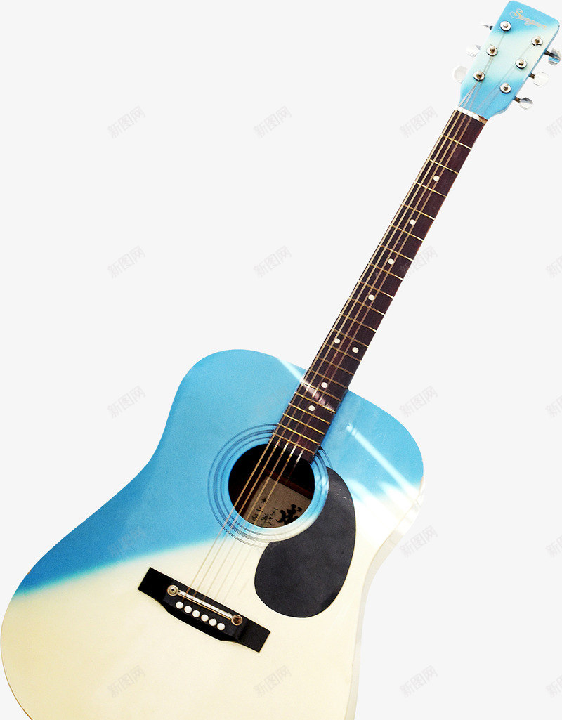 创意合成蓝色吉他造型png免抠素材_新图网 https://ixintu.com 创意 合成 吉他 蓝色 造型