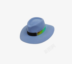 蓝色帽子男性生活用品素材