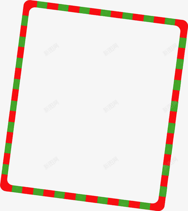 红色边框png免抠素材_新图网 https://ixintu.com 卡通 圣诞 彩色 手绘 水彩 红色 绿色 装饰 边框