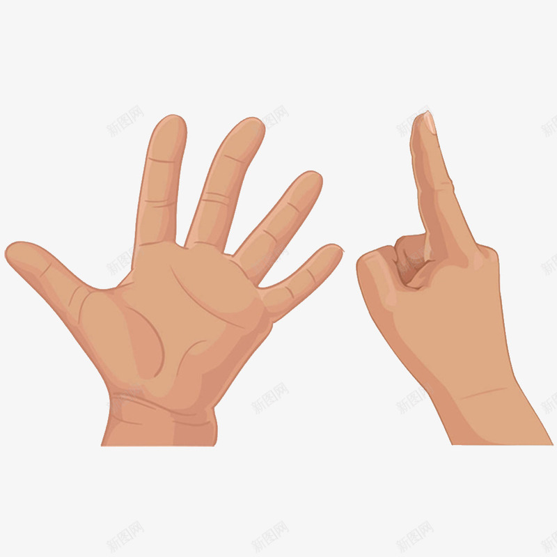 手指的表示psd免抠素材_新图网 https://ixintu.com 中指 勾引手指 卡通手指 手指的表示 手指表情 美白的 鄙视 食指