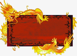古风木纹中国风金龙底纹高清图片