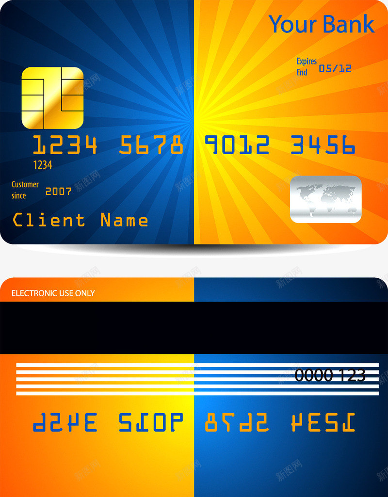 银行卡png免抠素材_新图网 https://ixintu.com 卡片 理财 磁卡 金融 银行卡