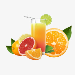 血橙汁水果果汁高清图片