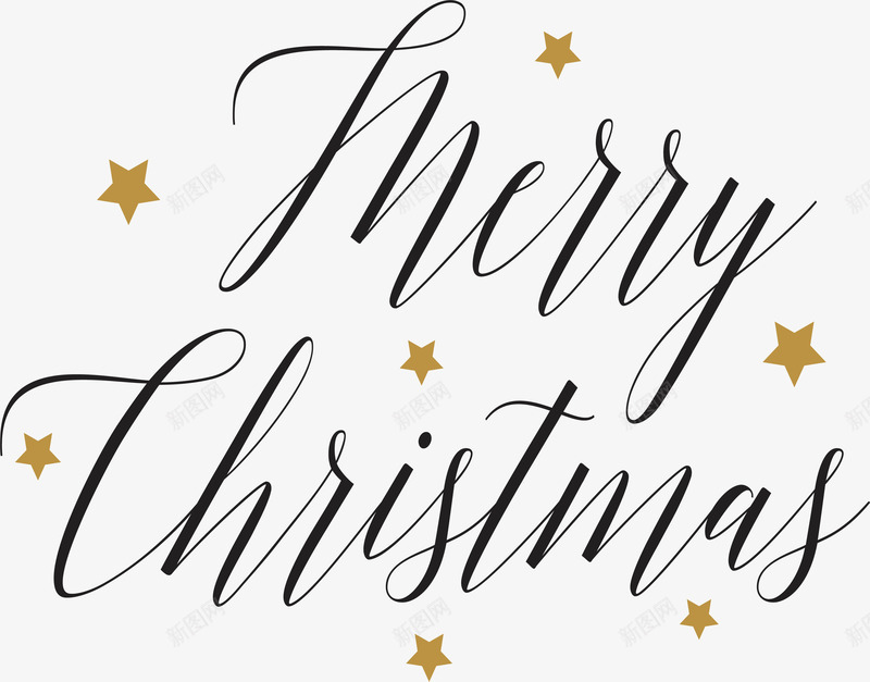 手写英文圣诞快乐png免抠素材_新图网 https://ixintu.com merryChristmas 圣诞快乐 圣诞节 手写英文 星星花纹 矢量png