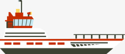 深红色海运船货运轮船高清图片