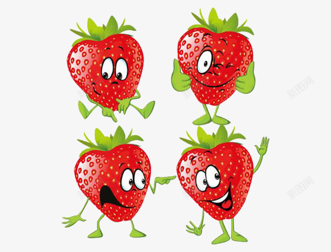 微笑草莓png免抠素材_新图网 https://ixintu.com 免扣 卡通 微笑 笑牙 草莓