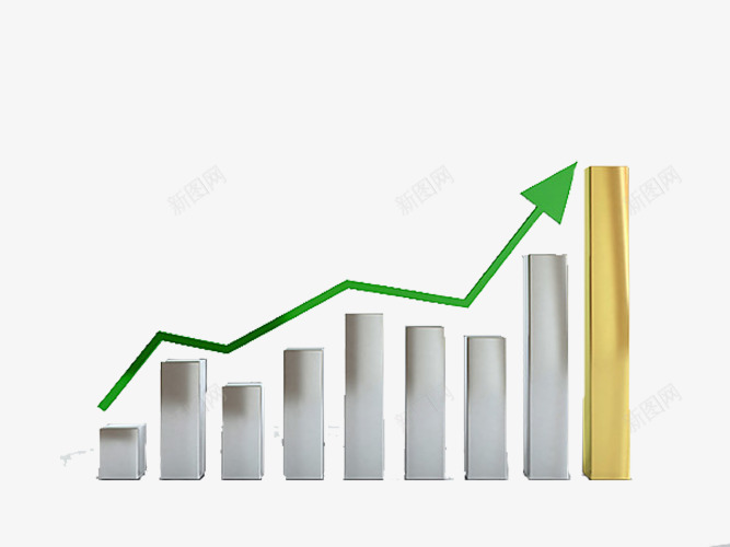 箭头上升png免抠素材_新图网 https://ixintu.com 上下 游戏排名 箭头 金色 银色