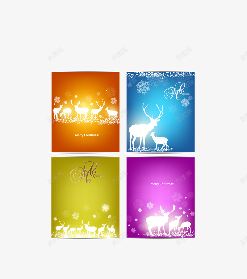 麋鹿圣诞吊牌卡片png免抠素材_新图网 https://ixintu.com 卡片 吊牌 圣诞 矢量素材 麋鹿