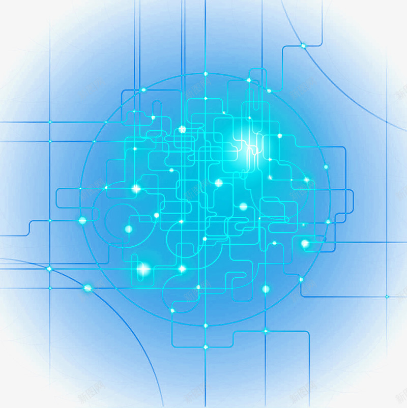 科技光脑png免抠素材_新图网 https://ixintu.com 科技元素 科技光圈 科技光脑 科技感 科技线网 科技网络组