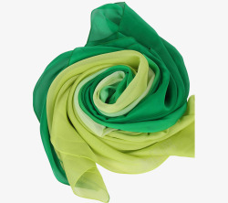 绿色高档真丝蚕丝面料材质围巾素材