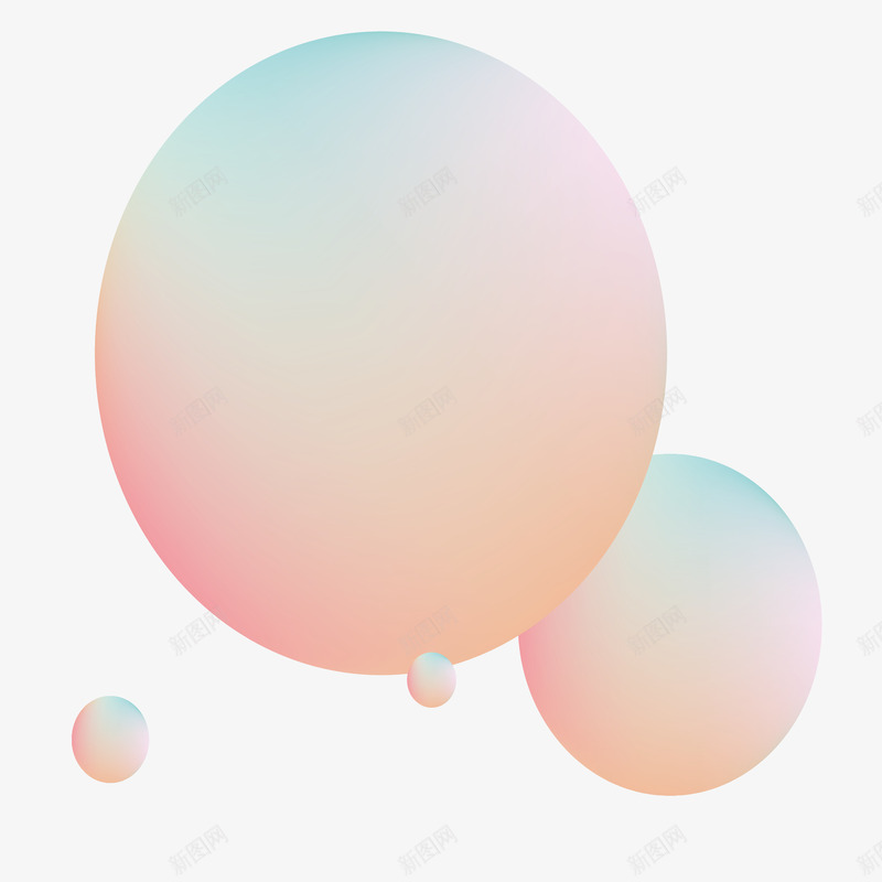 好看的彩色空间球体png免抠素材_新图网 https://ixintu.com 创意设计 好看美丽 彩虹 流动感 球体设计 空间图形