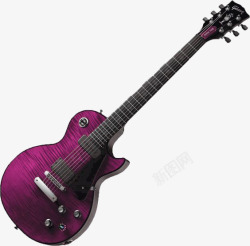 吉他紫色电吉他高清图片