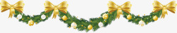 圣诞绿叶圣诞背景装饰元素高清图片