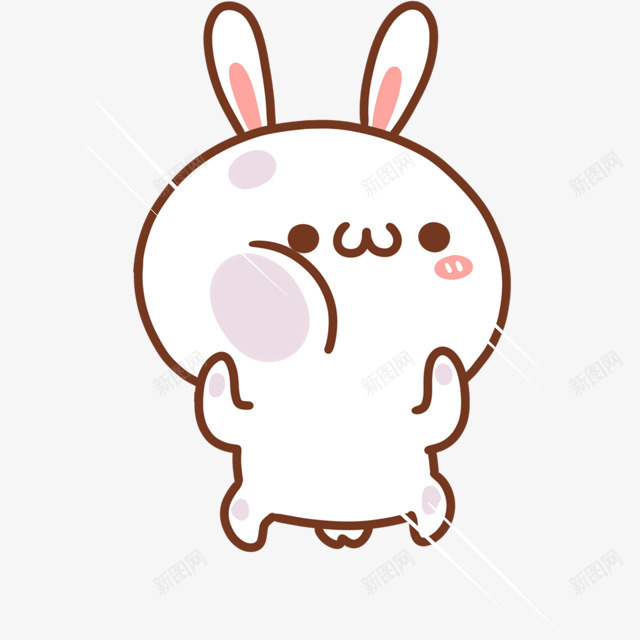 卡通表情小兔子png免抠素材_新图网 https://ixintu.com 卡通 小兔子 表情
