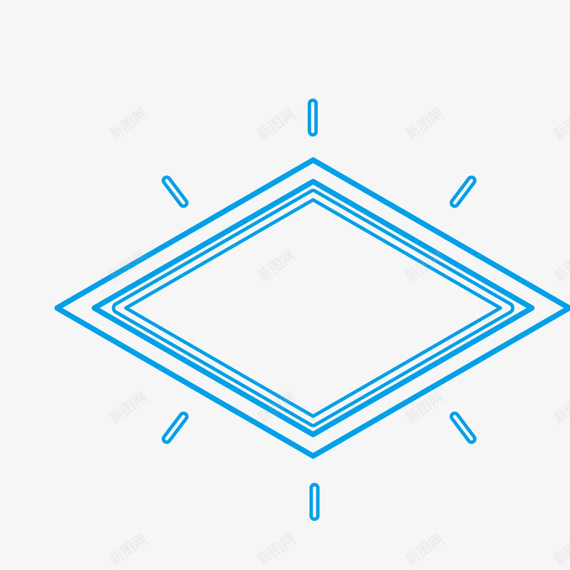 简约线条装饰图形矢量图eps免抠素材_新图网 https://ixintu.com png免抠图 创意 图形 大气 简约 箭头 线条 菱形 蓝色 装饰 矢量图